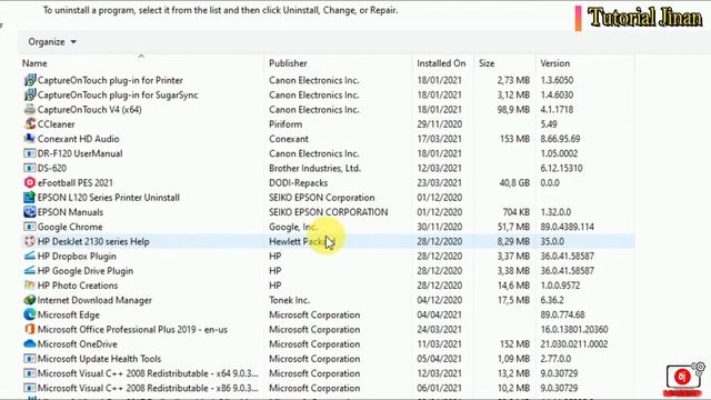 cara mudah uninstall atau Hapus driver printer Hp Deskjet 2130-2135_Tutorial Jinan смотреть онлайн