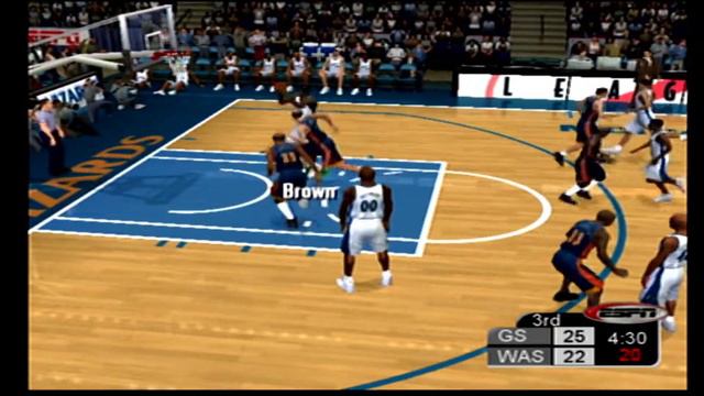 ESPN NBA Basketball 2K4 Wizards vs Warriors смотреть онлайн