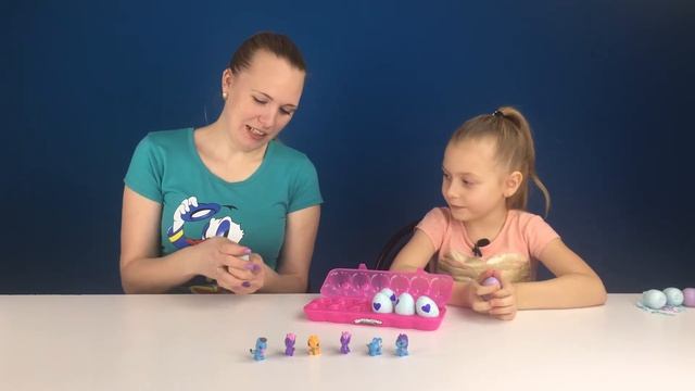 Распаковка питомцев Хетчималс, целая упаковка (12 штук). Яйца сюрприз - Коллекционные фигурки смотреть онлайн
