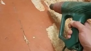 Как снять толстый слой краски с деревянного пола, промышленный фен лучший выход