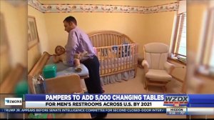 Pampers to donate 5,000 changing tables to men's restrooms by 2021