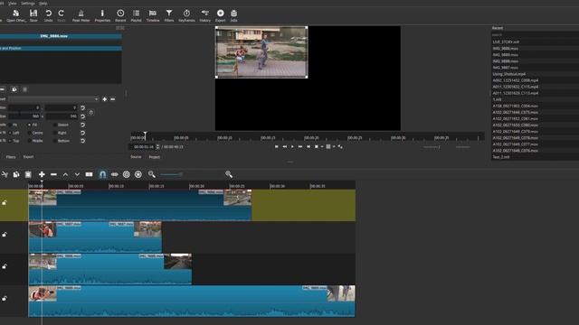 Как сделать полиэкран в Shotcut смотреть онлайн