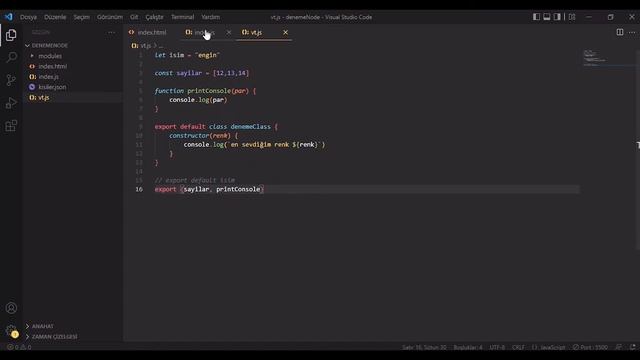 Javascript Dersleri 49 - Javascriptte Modül Kavramı - Module - ES6 export and import смотреть онлайн