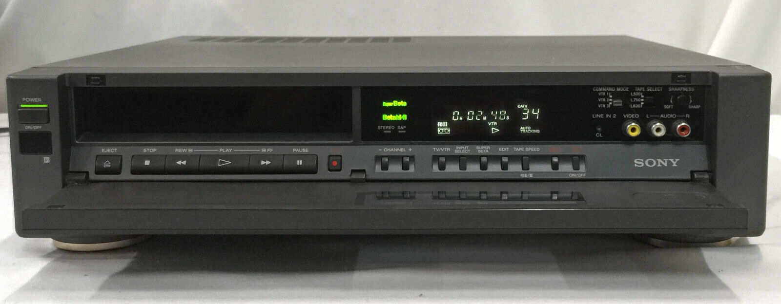 Рекордер Sony SL-HF2000 Betamax Super-Beta Hi-Fi-4-х головных проигрывателя-Япония-1993-год