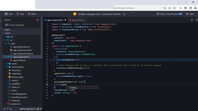 Angular 13 Language Translations using ngx-translate - Multilingual Angular App смотреть онлайн