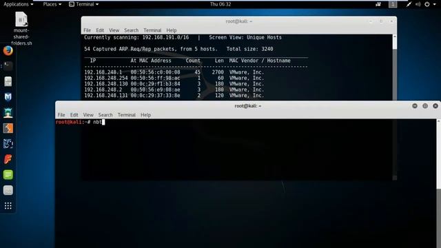 Kali Linux netBIOS nbtscan 2018 смотреть онлайн