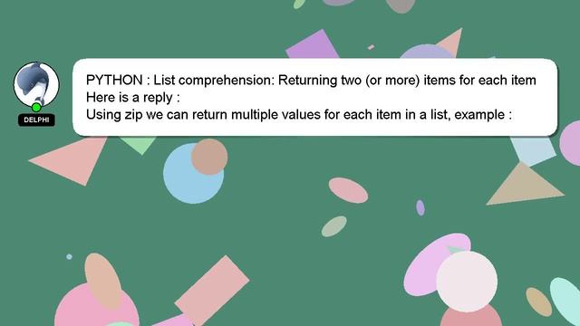 PYTHON : List comprehension: Returning two (or more) items for each item смотреть онлайн