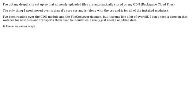 Drupal: Setting up drupal's js and css on CDN смотреть онлайн