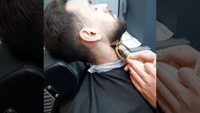 Стрижка бороды с  плавным переходом. Видео немного с юмором?