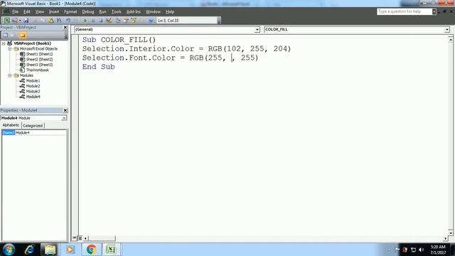 5) EXCEL VBA IN HINDI | FILL COLOR THROUGH VBA | INPUTBOX IN VBA EXCEL смотреть онлайн