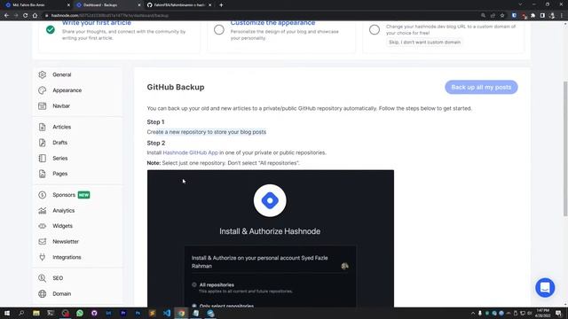 How to Create Backup of Hashnode Blog in Your GitHub Repository смотреть онлайн