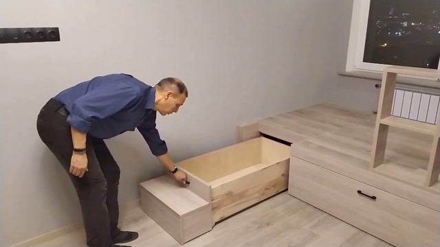 Самый простой подиум в детскую комнату. смотреть онлайн