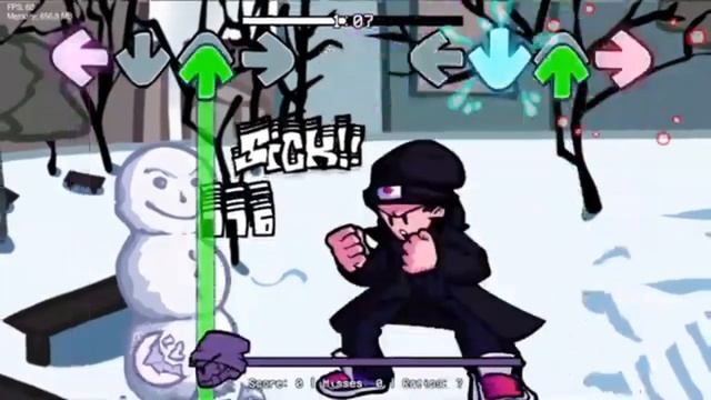 как отpīßđıþ снеговика (fnf Mod V)