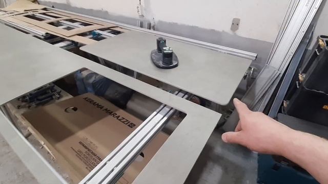 Столешница из керамогранита с закруглееием торца?вырез под мойку?✅Изготовление под заказ✅ смотреть онлайн