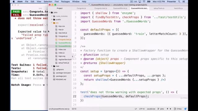 Jest 8 Unit test for React смотреть онлайн