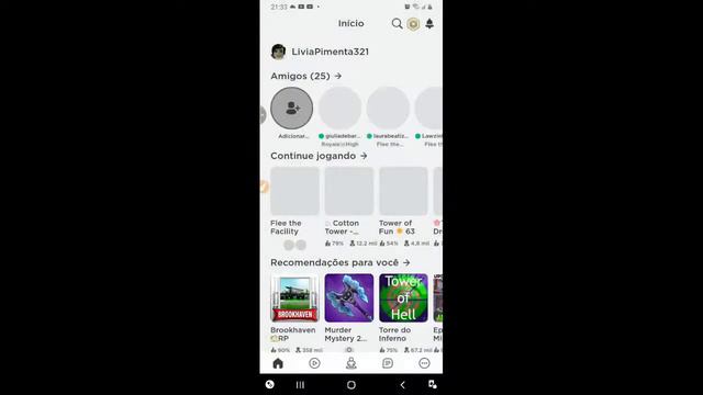 PRIMEIRA LIVE DE ROBLOX DO CANAL - LÍVIA AVAPLAY смотреть онлайн