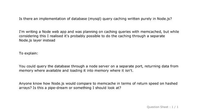MySQL : Caching database queries with Node.js смотреть онлайн