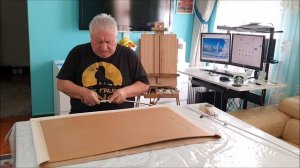 Как писать картины на холсте не натягивая на подрамник.Сanvas without pulling on a stretcher 20"Х30