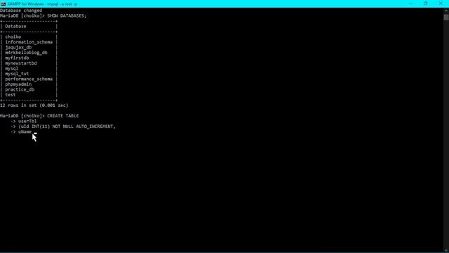 [BISAYA TUTORIAL] - MYSQL GAMIT XAMPP PANEL (SHELL) - (CREATE TABLE, DESC) | PART2 смотреть онлайн