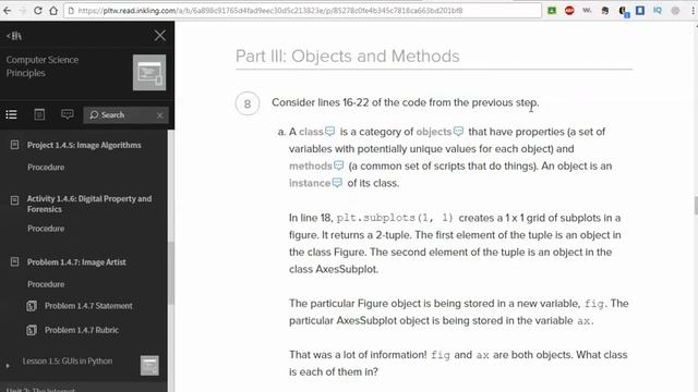 PLTW CSP - 1.4.2 Objects & Methods Part I - what are classes, objects, and methods? смотреть онлайн