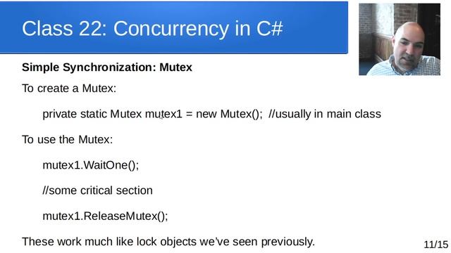 ETEC3702 - Class 22 - Concurrency in C# смотреть онлайн