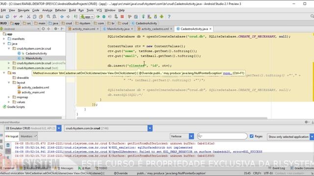 SQLiteDatabase com Android Online смотреть онлайн