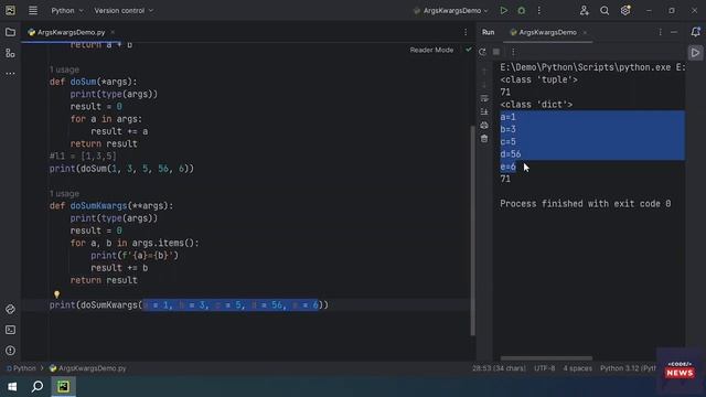 args and kwargs Python смотреть онлайн