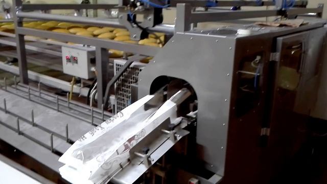 Автоматическая упаковка хлеба после выпечки в бумажные пакеты (1) смотреть онлайн