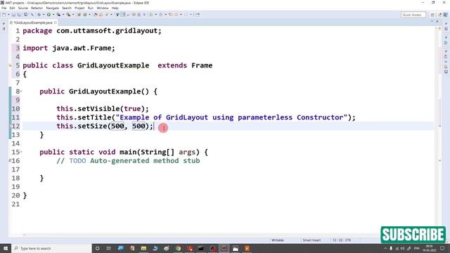 Java AWT GridLayout class | methods of | how to use | explain | constructors GridLayout | in hind смотреть онлайн