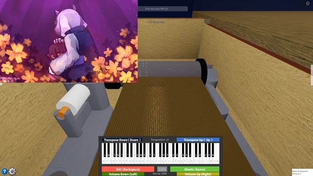 roblox piano testing // undertale reprised fallen down смотреть онлайн