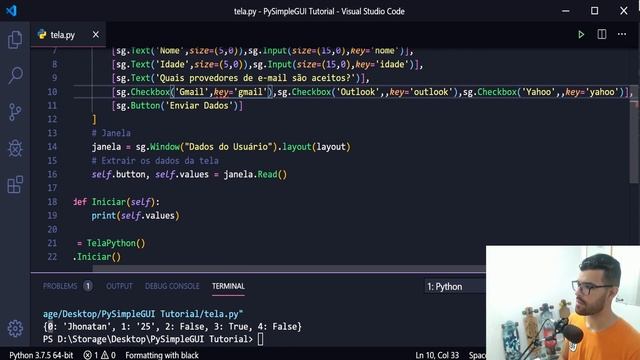 PySimpleGui - Criando uma Interface Gráfica com Python смотреть онлайн