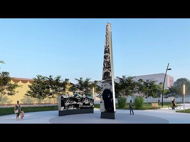 Установка стелы 