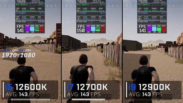 RTX 3060 Ti + I5 12600K Vs I7 12700k Vs I9 12900k // Benchmark // Test In 6 Games