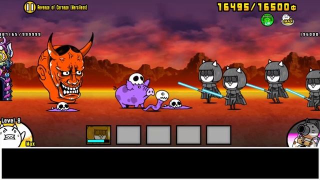 Battle Cats - Revenge of Carnage [Merciless] One Unit Solo (No Gacha) / River Acheron смотреть онлайн