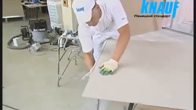 Как сделать потолок из гипсокартона КНАУФ Узлы П 113, технология, монтаж смотреть онлайн