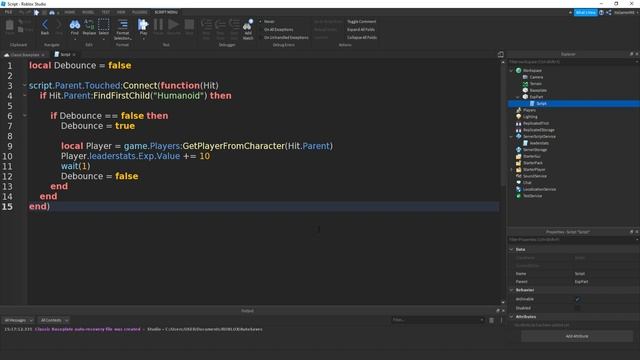 ROBLOX Studio Level Up Exp System Tutorial смотреть онлайн