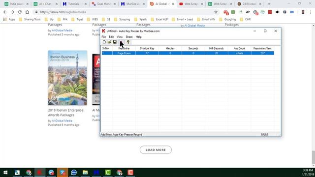 Web Scraping with Auto Key Presser | Auto Keyboard Presser | Auto Keyboard Clicker смотреть онлайн