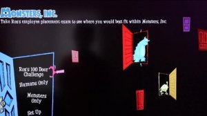 Monsters inc  dvd disc 1 and 2 walkthrough