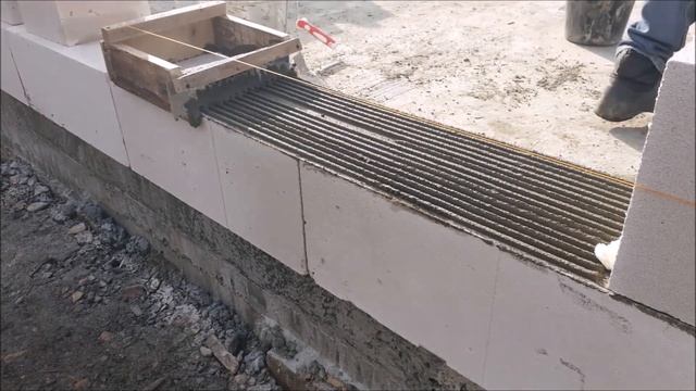 Мастерская+погреб+навес. Ч.18. Стена из газоблока без армирования. 1-5й ряд. смотреть онлайн