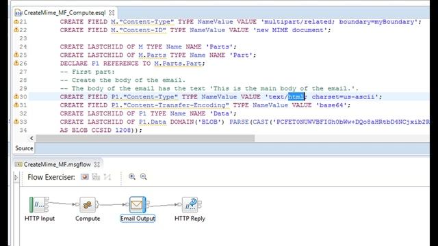 iib - send html through email - IBM Integration Bus смотреть онлайн