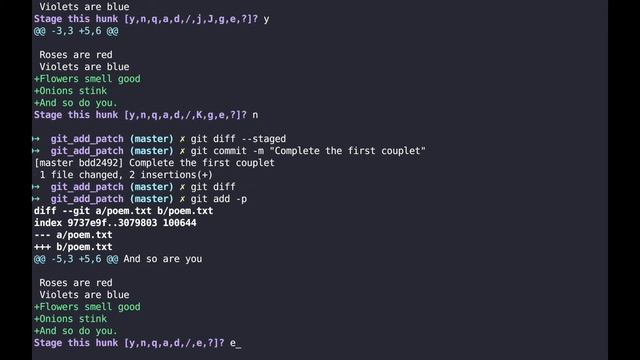 How To Stage Specific Lines With Git Add Patch смотреть онлайн