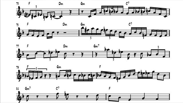 Randy Brecker's Blue Moon  Trumpet/Flugelhorn Transcription