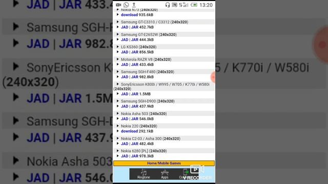 Application pour jouer des jeux java sur android смотреть онлайн