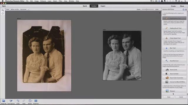 Photoshop Elements 12 New Guided Edit Features смотреть онлайн