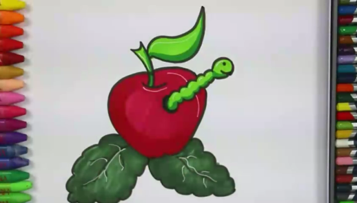 Рисуем Бананы, Помидор и Яблочко смотреть онлайн