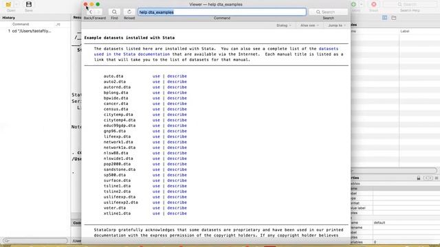 STATA COMMAND: CHANGE DIRECTORY (CD) смотреть онлайн
