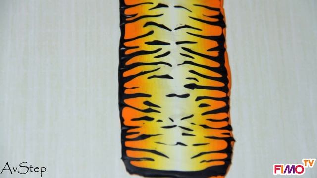 Мастер-класс: Серьги с тигровым принтом из полимерной глины FIMO/polymer clay tutorial смотреть онлайн