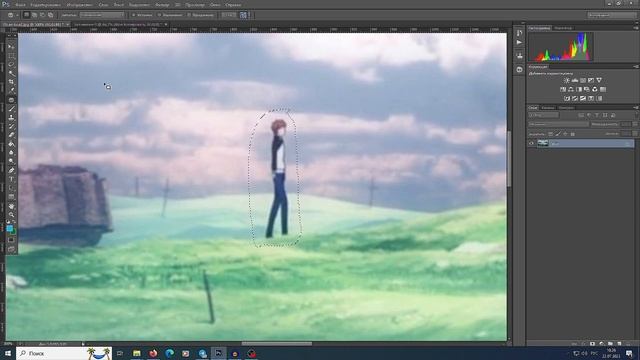 Photoshop. Удаление объектов и автозаполнение фона смотреть онлайн