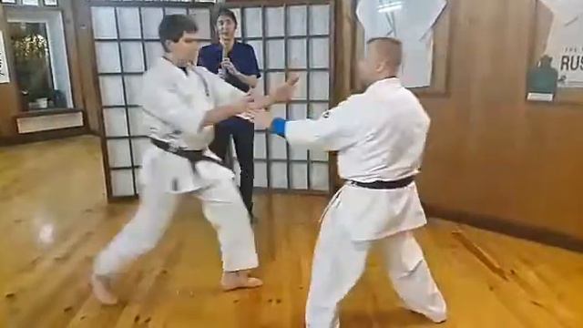 Uechi ryu Dan kumite, three combinations смотреть онлайн