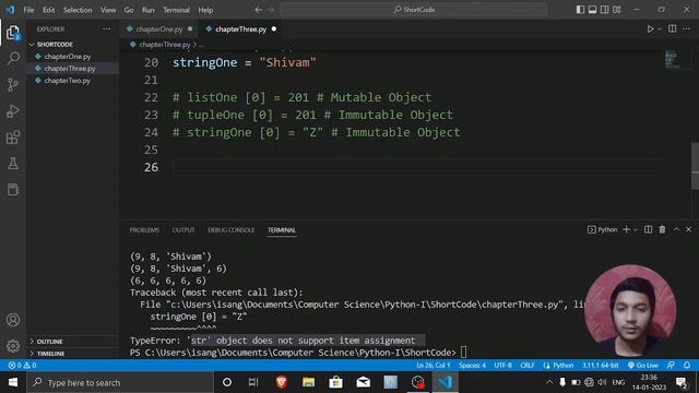 06 Python Tuple Object | Sangam Thakur смотреть онлайн